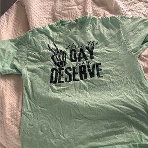 Gildan Light Green Graphic Tee